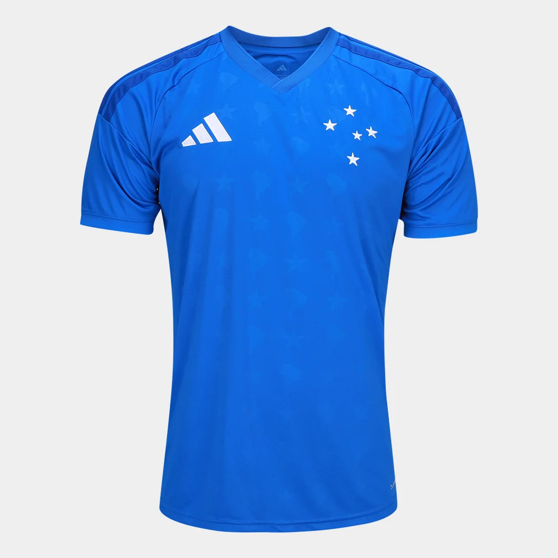 Camisa Cruzeiro I 2627 sn Torcedor Adidas Masculina - Azul Royal - FUUTZ (2)